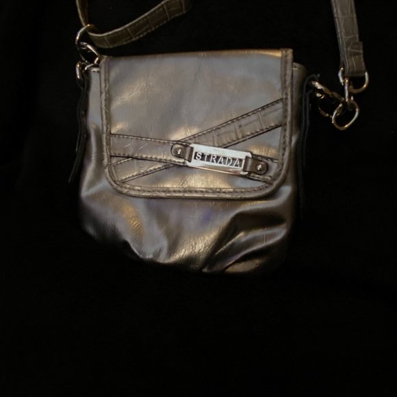 Strada Bags 33 Silver Toned Crossbody Bag By Strada Small Poshmark